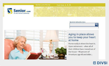 Speziell auf die Bedürfnisse zugeschnittenes Soziale Netzwerk "Senior.com"