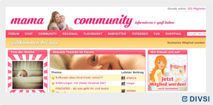 Gegenseitige Unterstützung und Beratung sind verbreitete Formen von Online-Beteiligung in Gesundheitsfragen: Online-Community "Mamacommunity" zum Austausch von Schwangeren, Müttern und Frauen mit Kinderwunsch