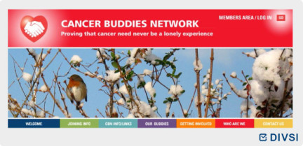 Selbsthife-Seite "Cancer Buddies Network" für von Krebs direkt und indirekt betroffene Nutzer