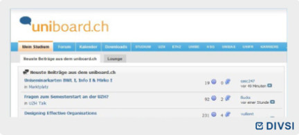 Online-Forum bieten Studenten die Möglichkeit, sich auszutauschen und Hilfestellungen zu Vorlesungen und Kursen zu geben.