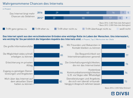 Wahrgenommene Chancen des Internets