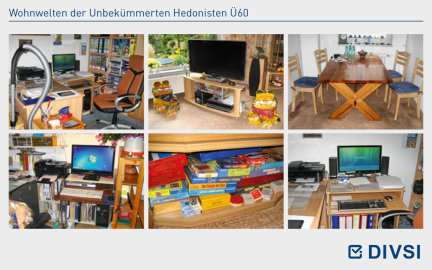 Wohnwelten der Unbekümmerten Hedonisten Ü60