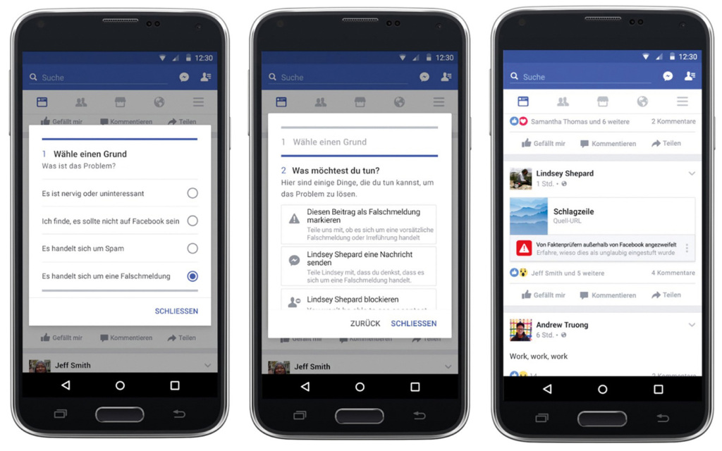 Facebook Maßnahme gegen Fake-News