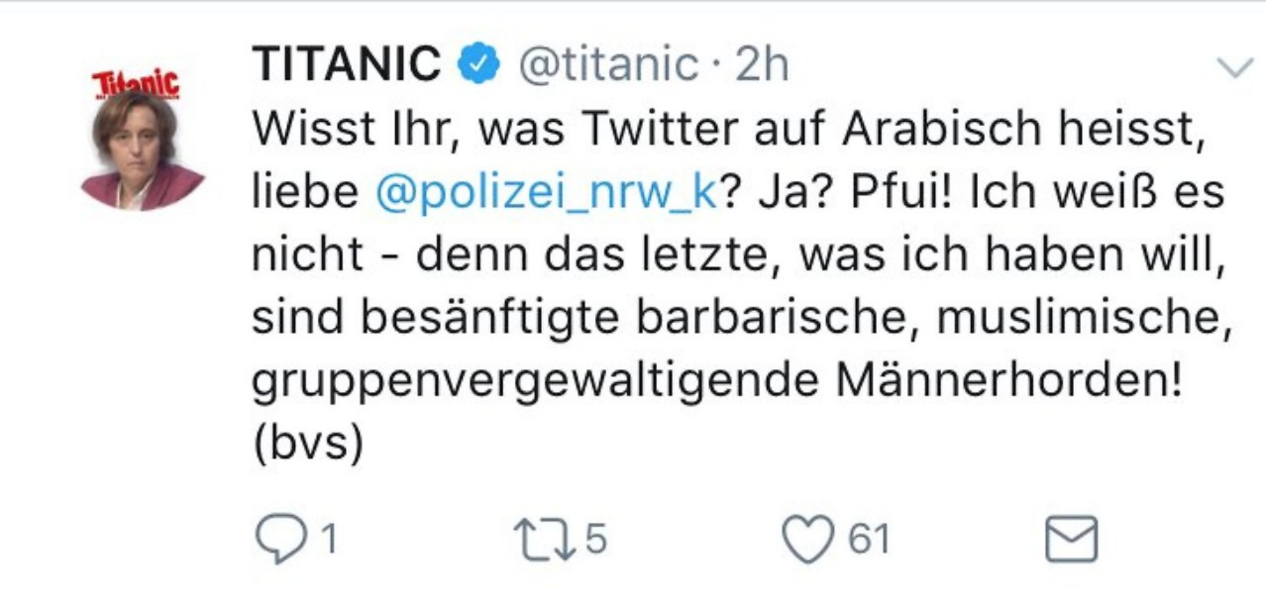 Titanic Tweet